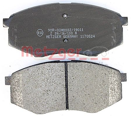 METZGER 1170524 Bremsbelagsatz, Scheibenbremse